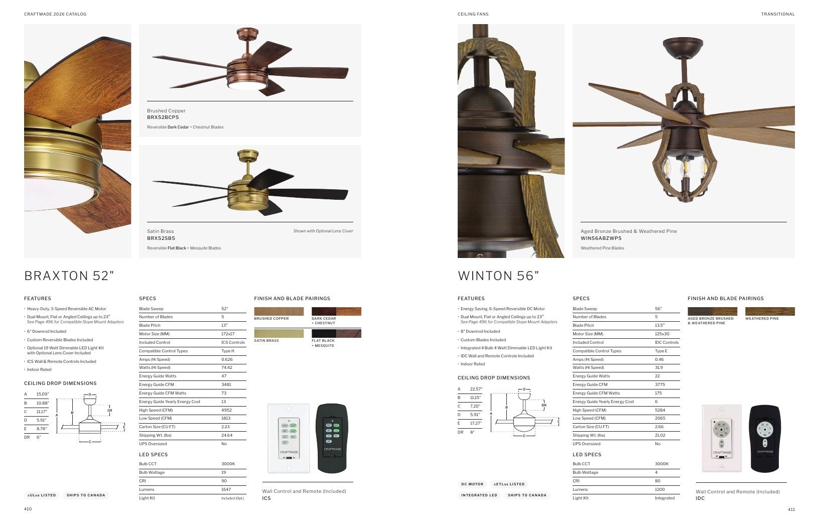 Craftmade Lighting and Ceiling Fans Catalog Weekly Ad January 1 - December 31, 2026