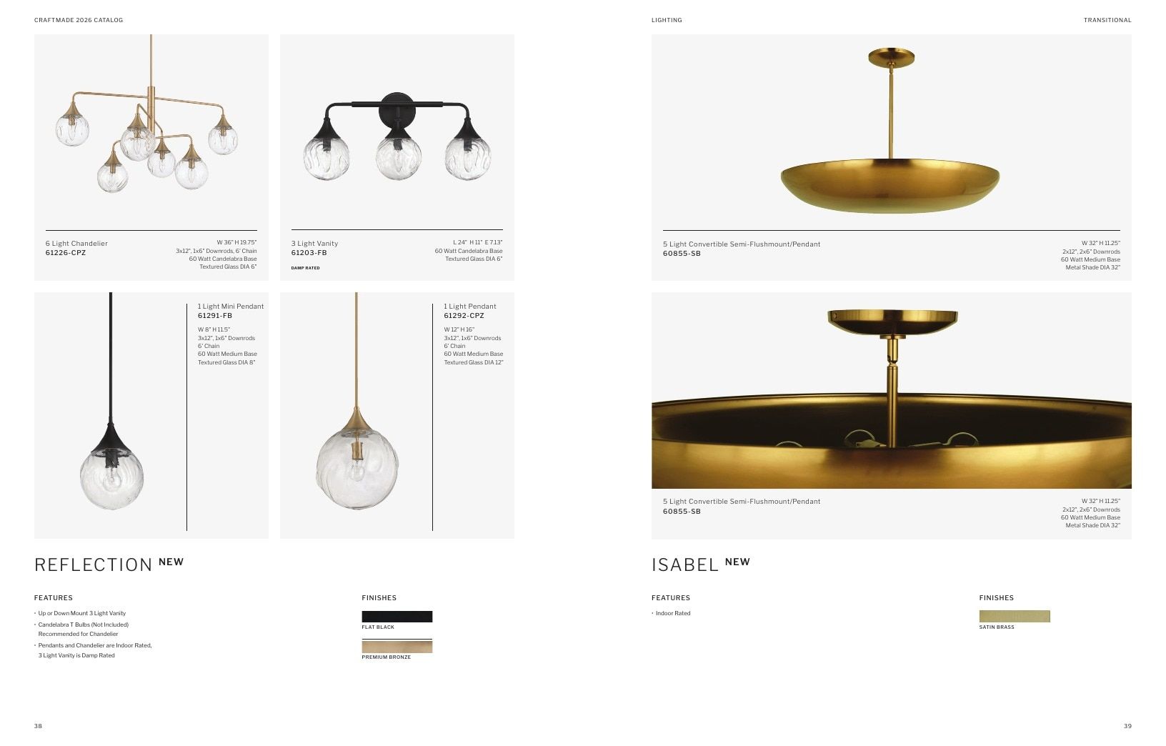 Craftmade Lighting and Ceiling Fans Catalog Weekly Ad January 1 - December 31, 2026