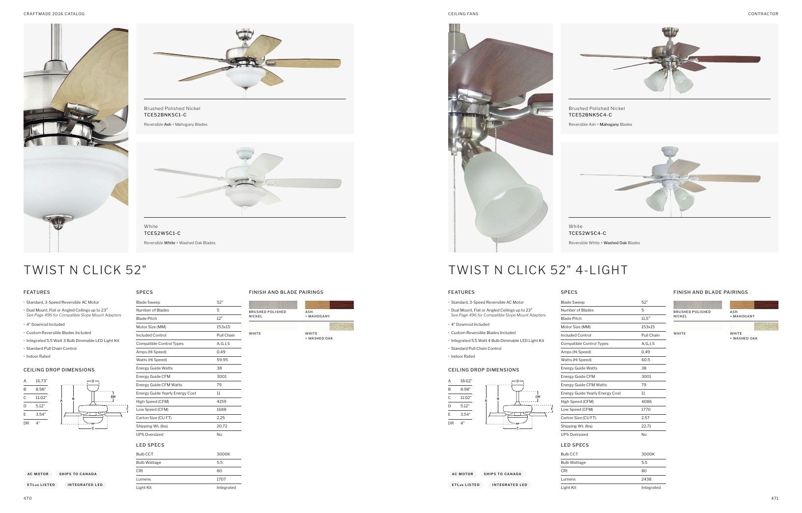 Craftmade Lighting and Ceiling Fans Catalog Weekly Ad January 1 - December 31, 2026