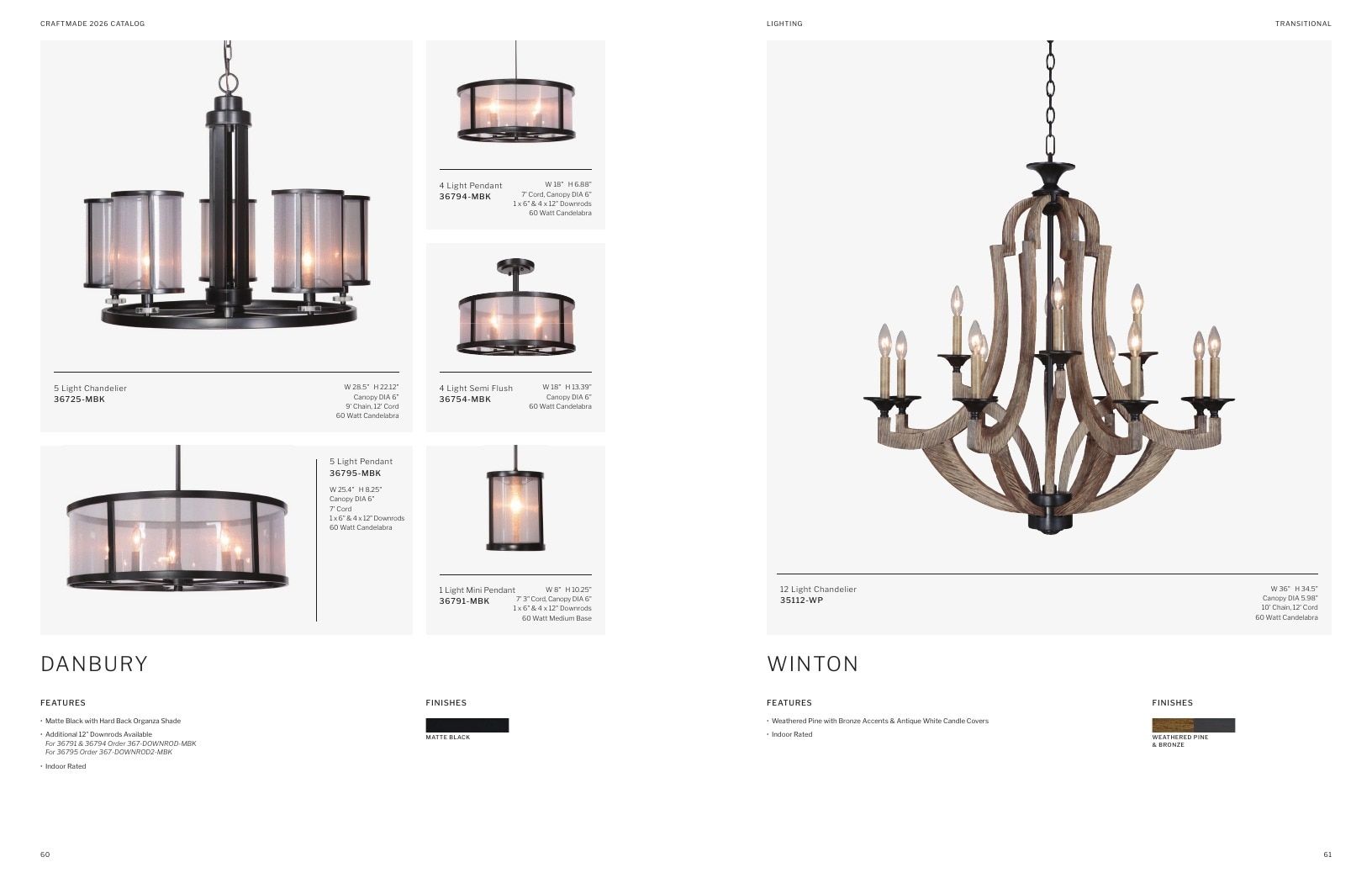 Craftmade Lighting and Ceiling Fans Catalog Weekly Ad January 1 - December 31, 2026