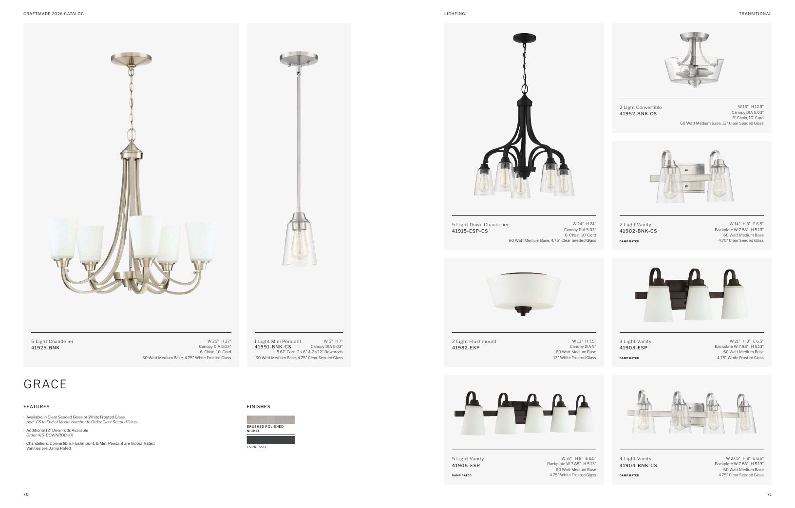 Craftmade Lighting and Ceiling Fans Catalog Weekly Ad January 1 - December 31, 2026