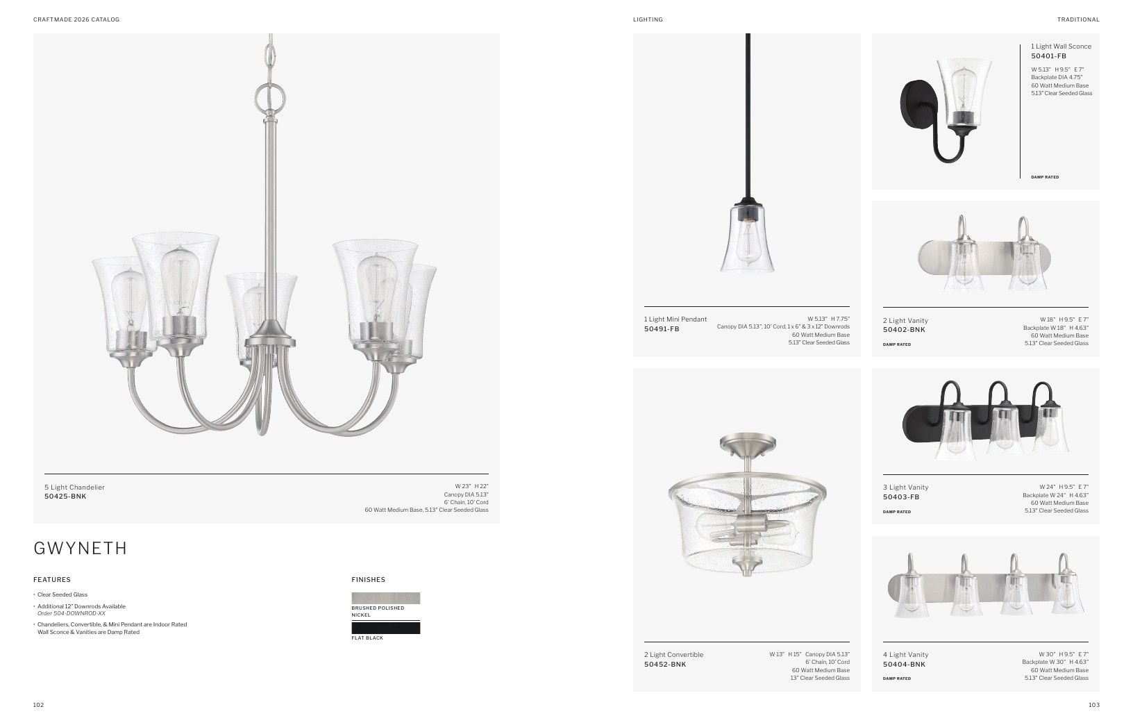 Craftmade Lighting and Ceiling Fans Catalog Weekly Ad January 1 - December 31, 2026
