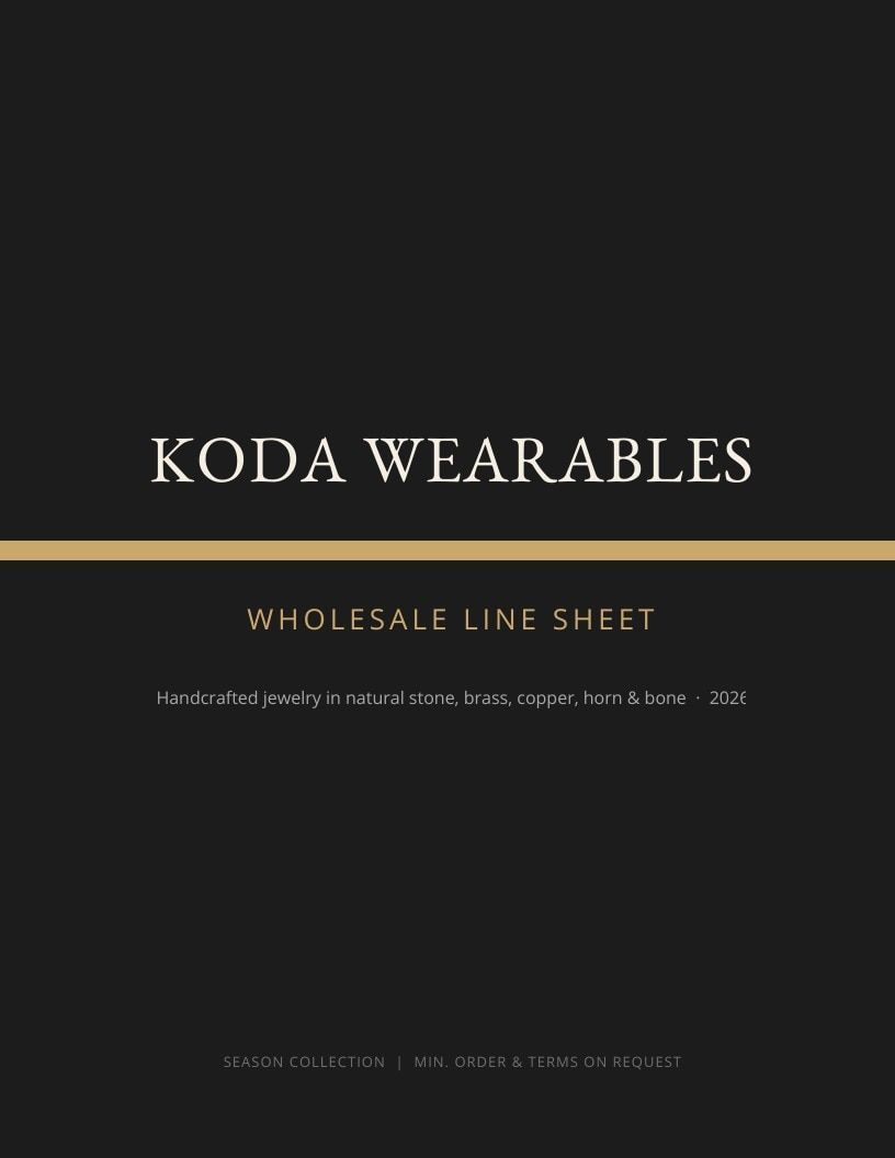 Koda Wearables Handcrafted Jewelry Catalog Weekly Ad January 1 - December 31, 2026