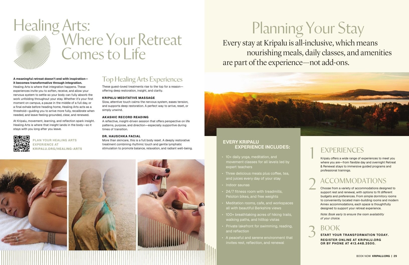 Kripalu Fall Program Catalog Weekly Ad January 1 - December 31, 2026