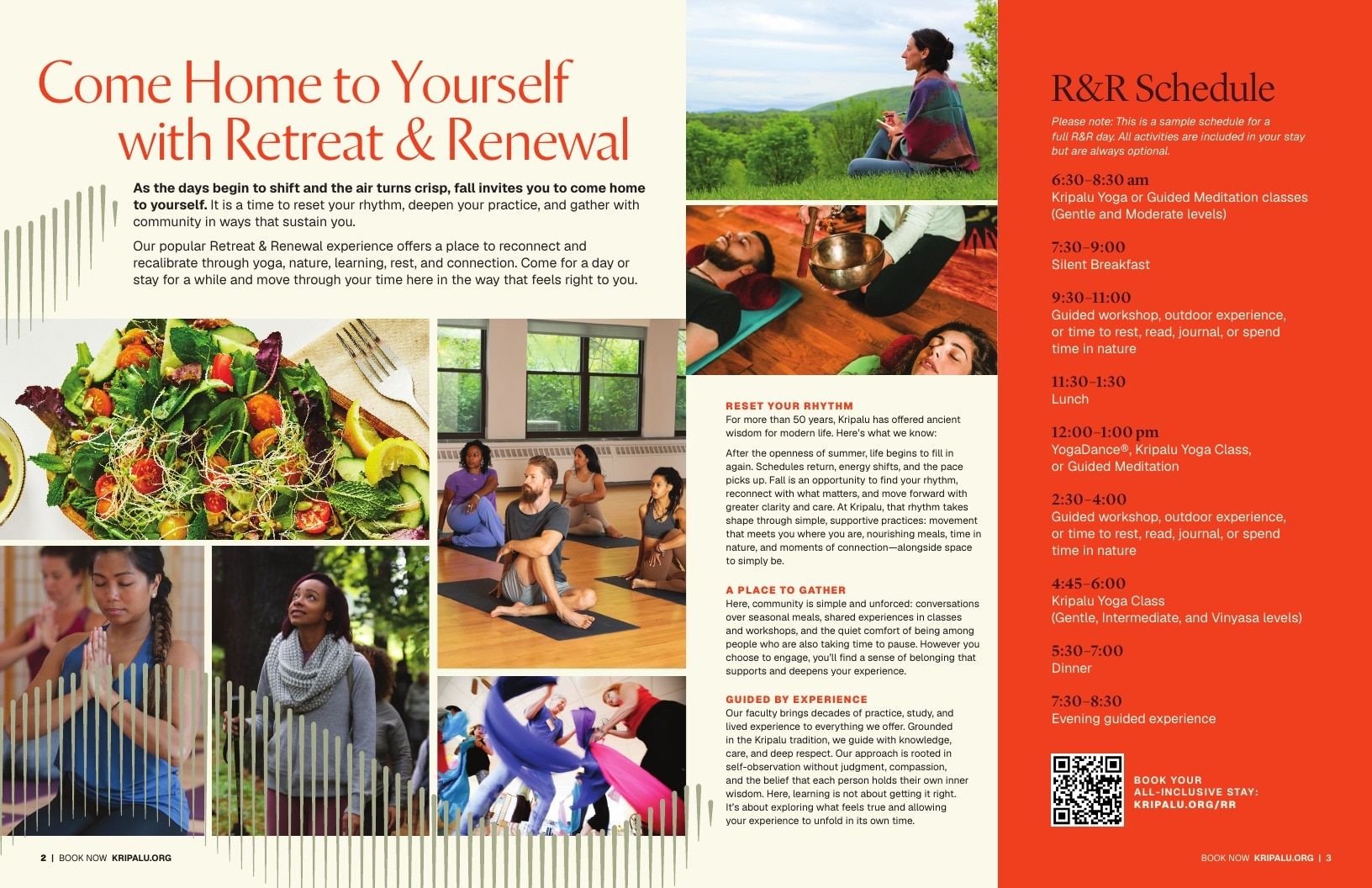 Kripalu Fall Program Catalog Weekly Ad January 1 - December 31, 2026