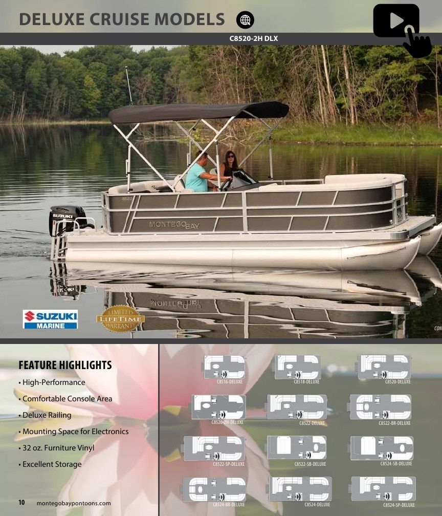 Montego Bay Pontoons Pontoon Boats Catalog Weekly Ad January 1 - December 31, 2026