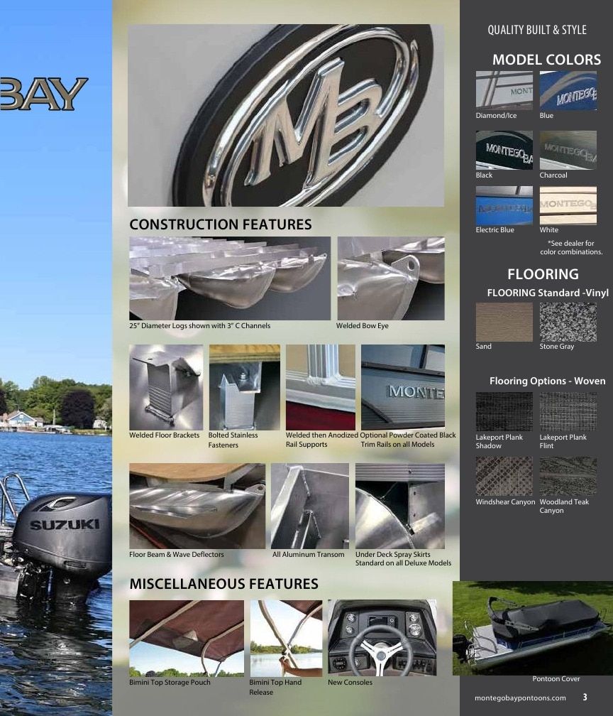 Montego Bay Pontoons Pontoon Boats Catalog Weekly Ad January 1 - December 31, 2026