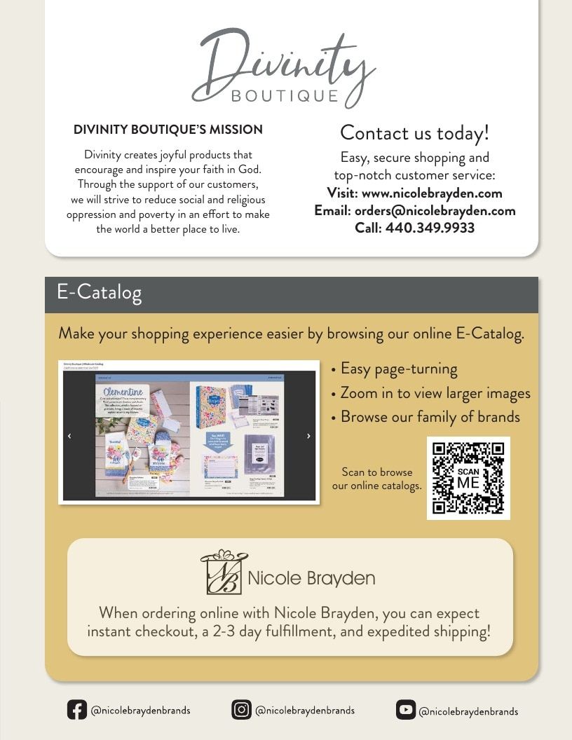 Divinity Boutique General Gift Catalog Weekly Ad January 1 - December 31, 2026
