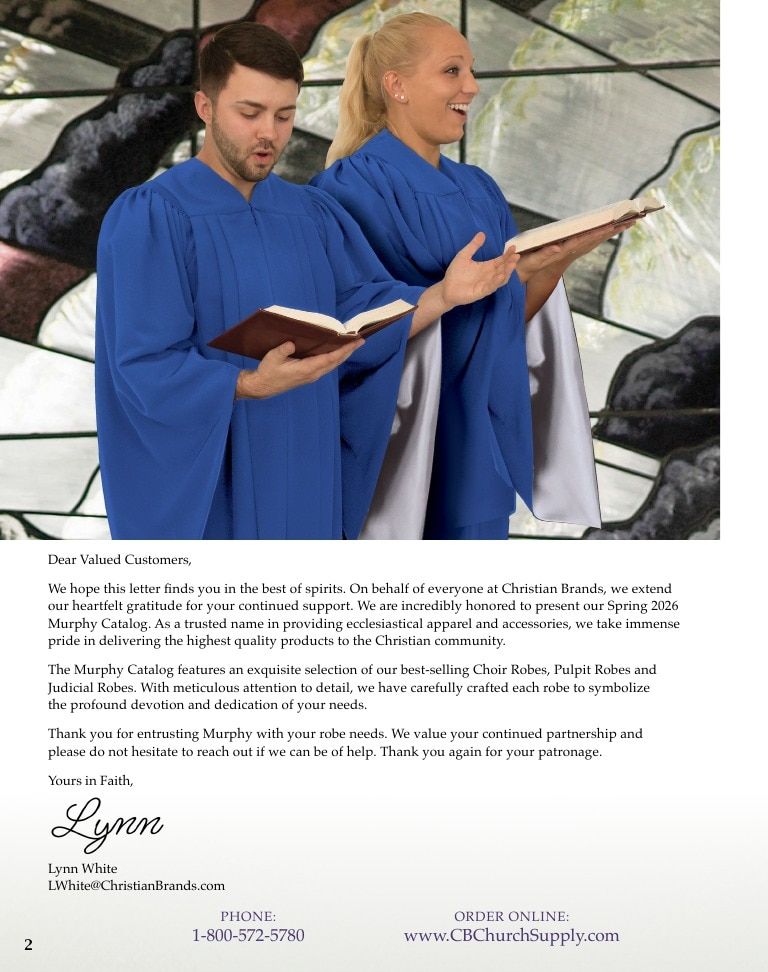 Murphy Robes Spring Church Apparel Supplement Weekly Ad January 1 - December 31, 2026