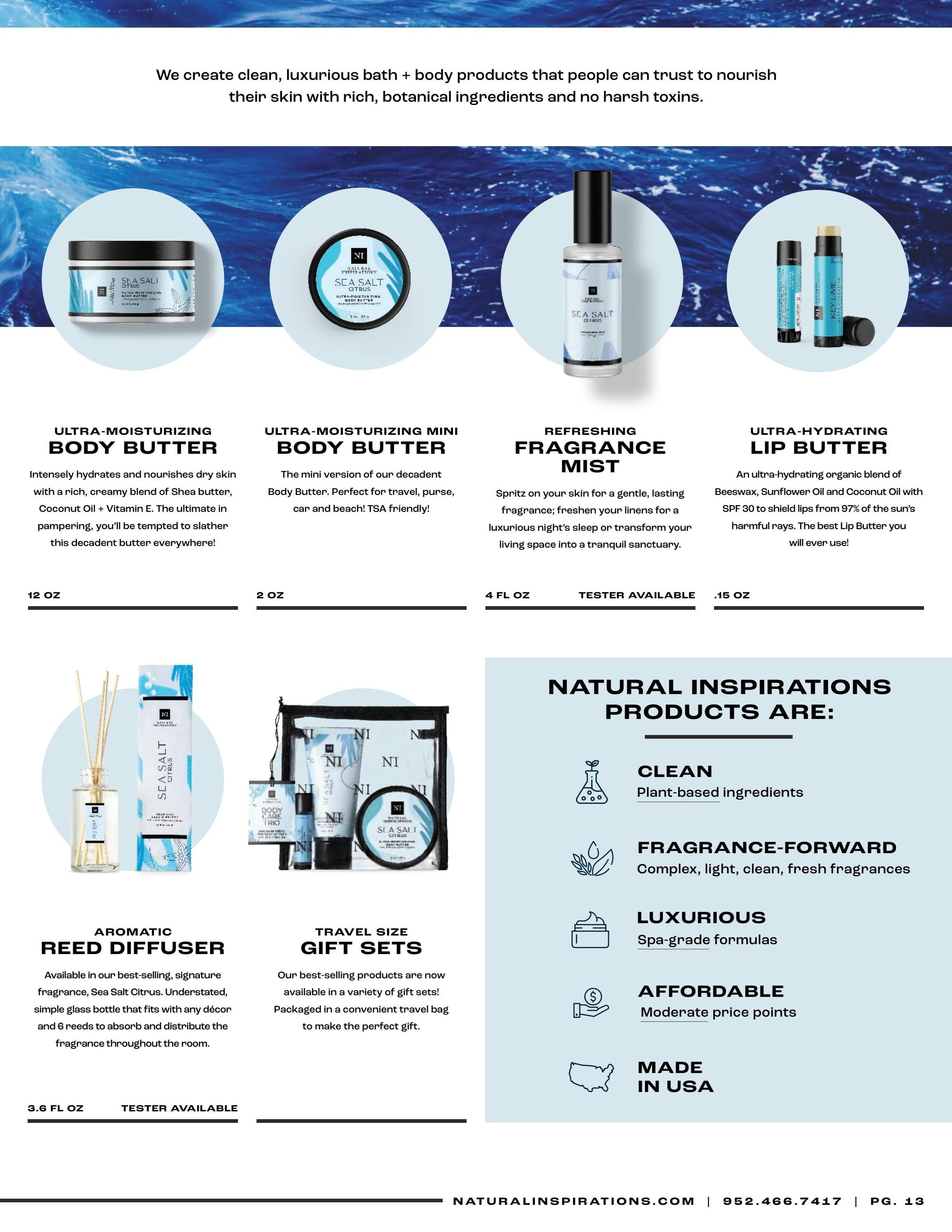 Natural Inspirations Natural Bath and Body Catalog Weekly Ad January 1 - December 31, 2026
