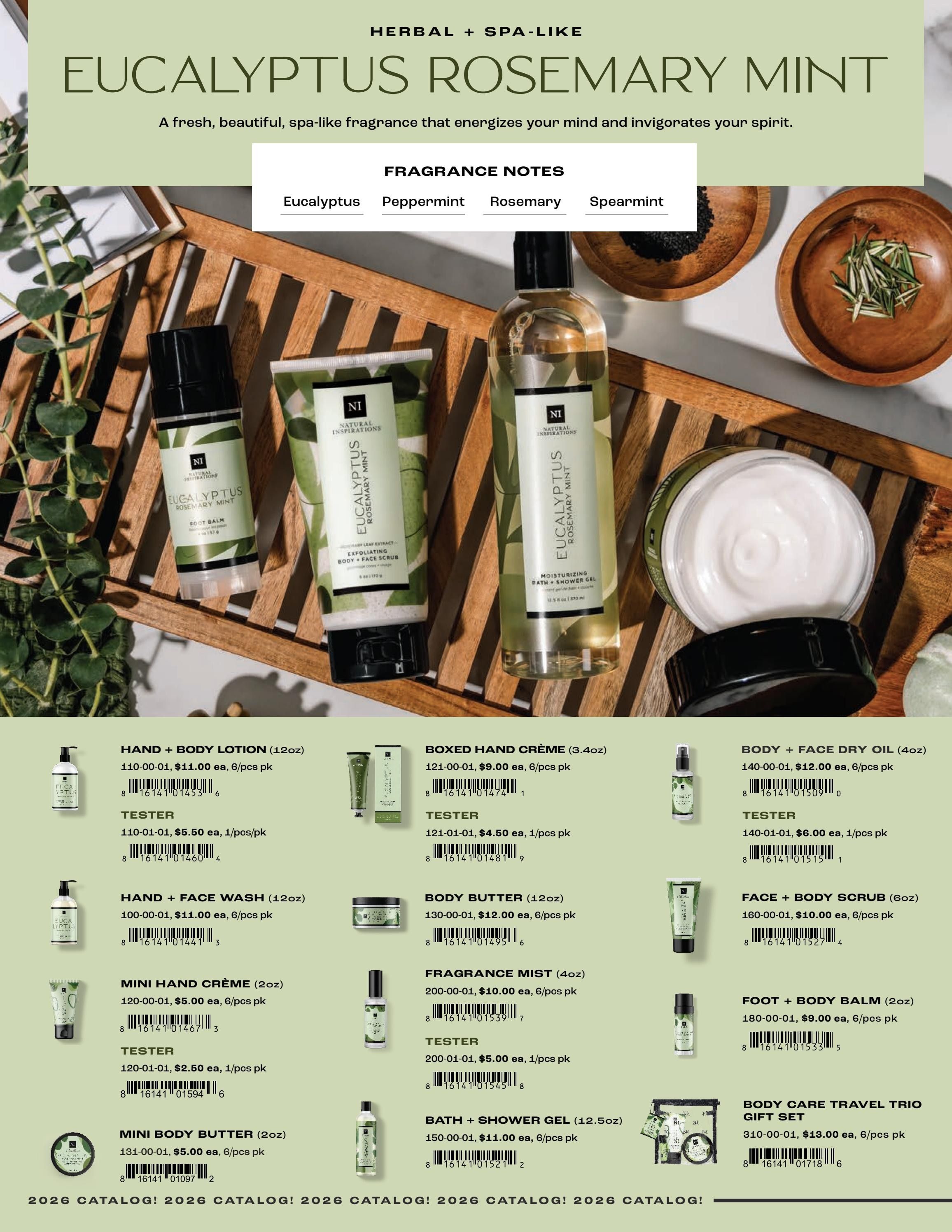 Natural Inspirations Natural Bath and Body Catalog Weekly Ad January 1 - December 31, 2026