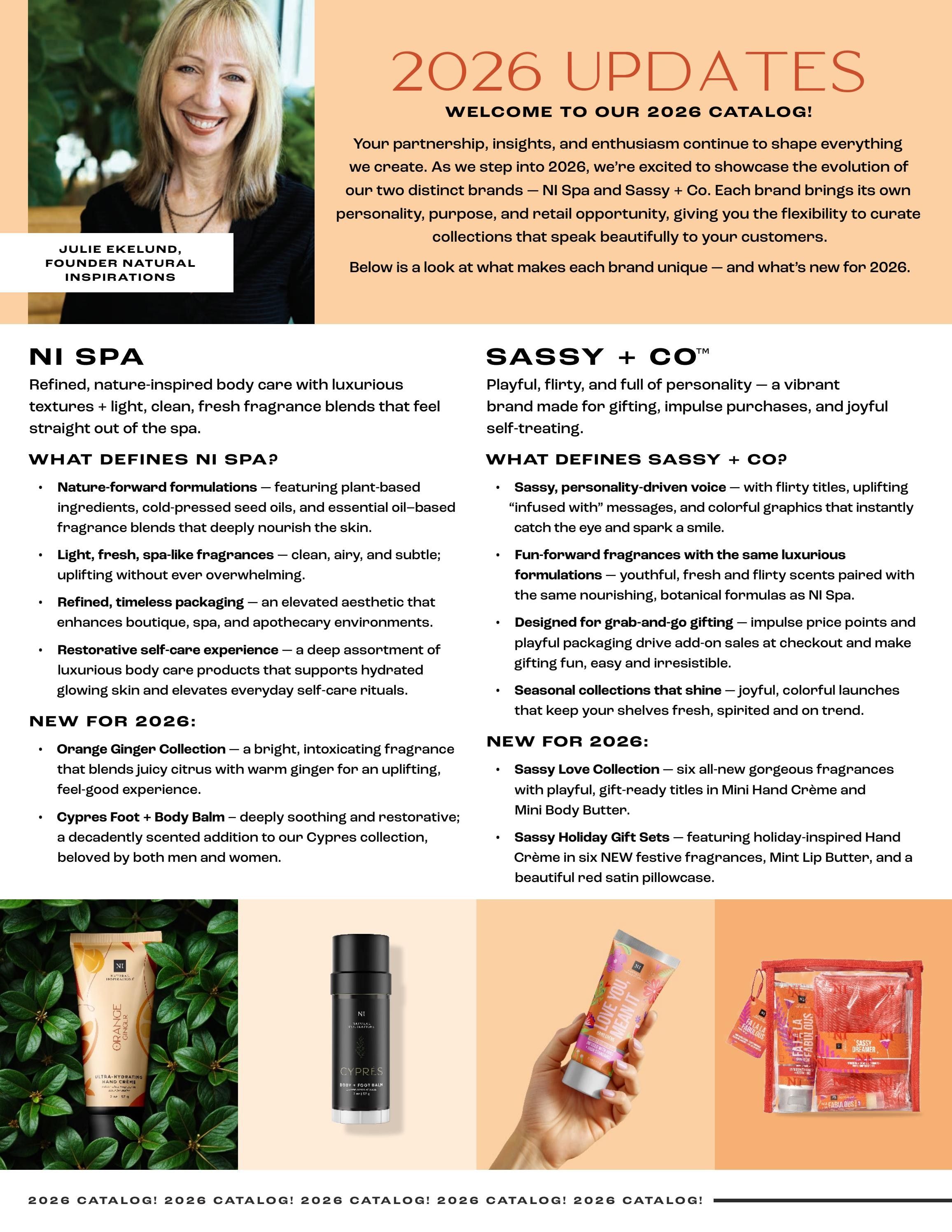 Natural Inspirations Natural Bath and Body Catalog Weekly Ad January 1 - December 31, 2026