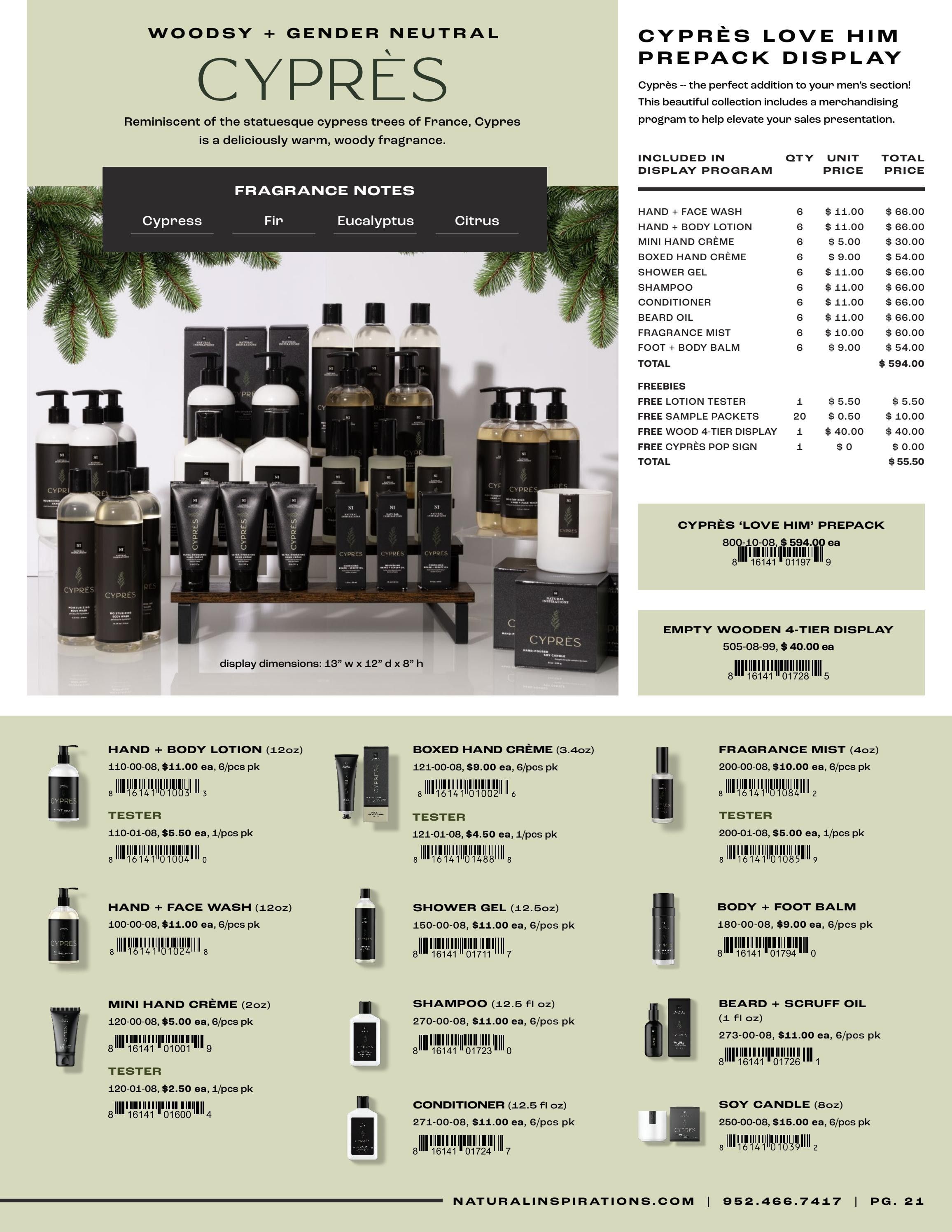 Natural Inspirations Natural Bath and Body Catalog Weekly Ad January 1 - December 31, 2026