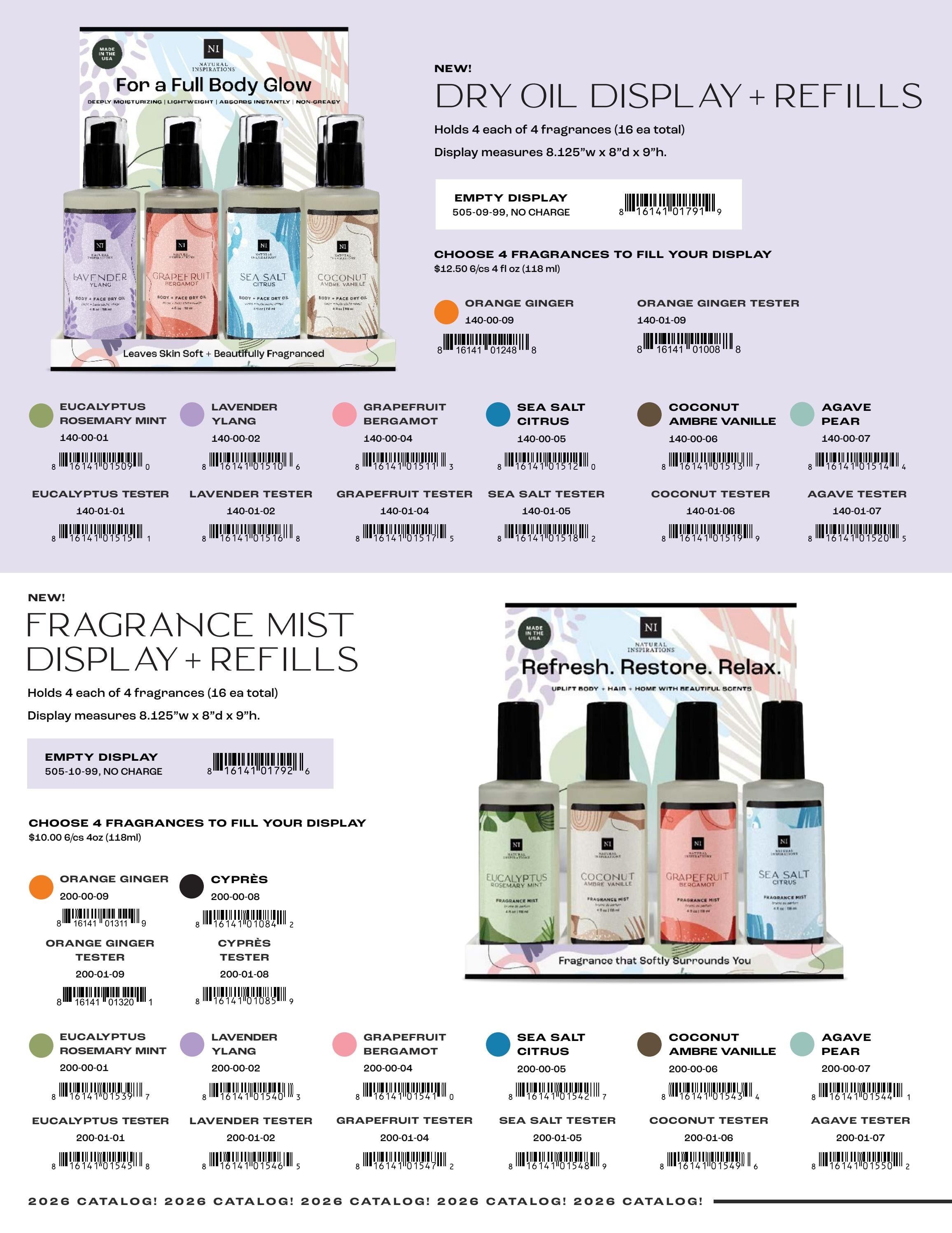 Natural Inspirations Natural Bath and Body Catalog Weekly Ad January 1 - December 31, 2026