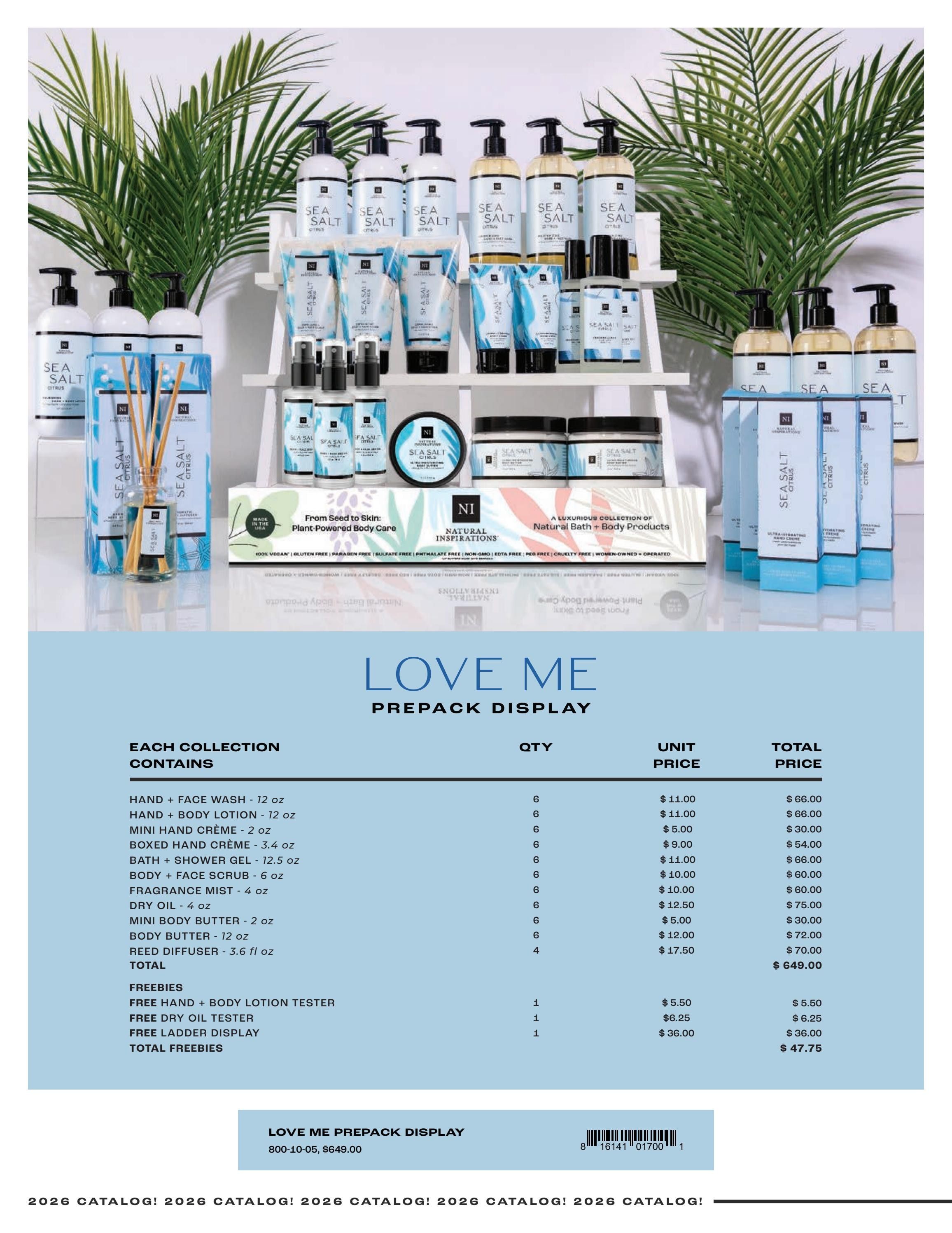 Natural Inspirations Natural Bath and Body Catalog Weekly Ad January 1 - December 31, 2026