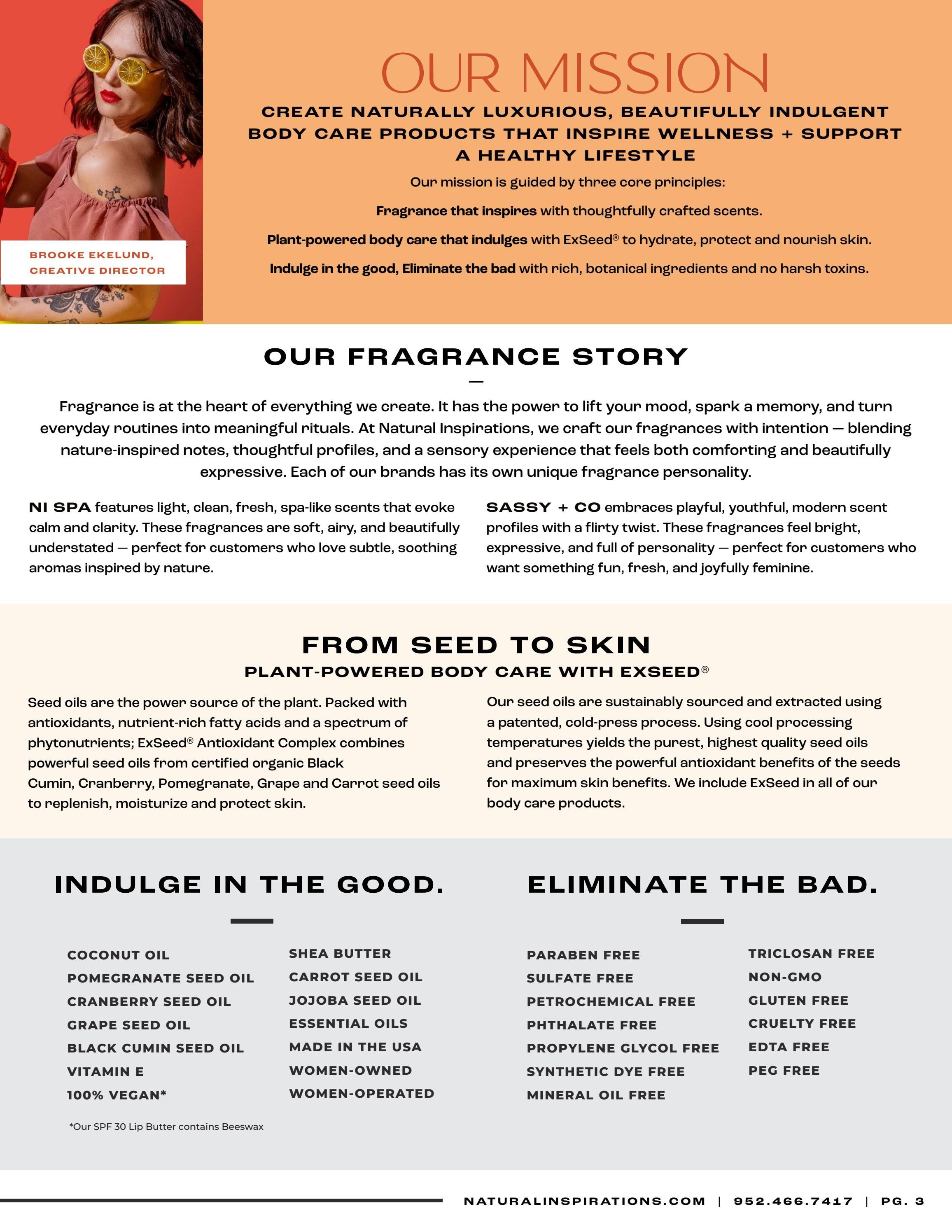 Natural Inspirations Natural Bath and Body Catalog Weekly Ad January 1 - December 31, 2026