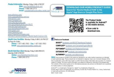 Nestlé Health Science Nutrition Products Catalog Weekly Ad January 1 - December 31, 2026