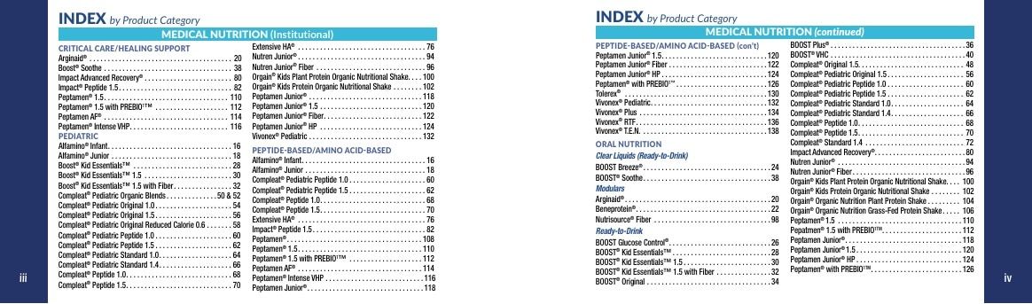 Nestlé Health Science Nutrition Products Catalog Weekly Ad January 1 - December 31, 2026