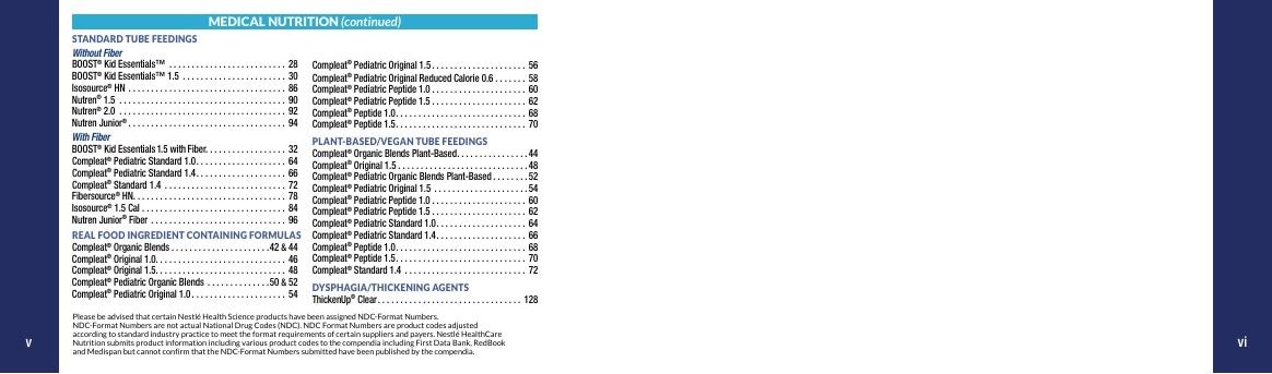 Nestlé Health Science Nutrition Products Catalog Weekly Ad January 1 - December 31, 2026
