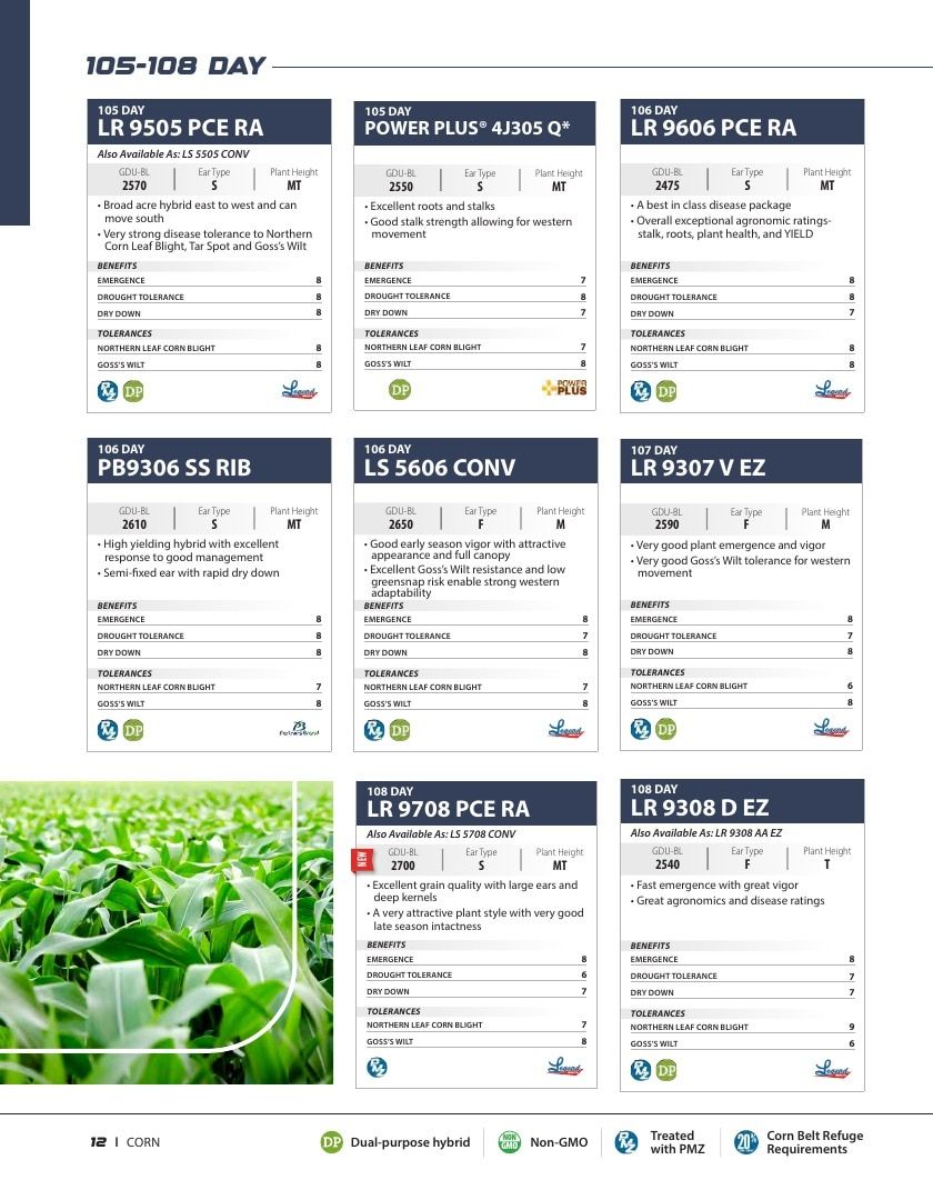 Legend Seeds Seed Product Guide Weekly Ad August 1, 2026 - December 31, 2027