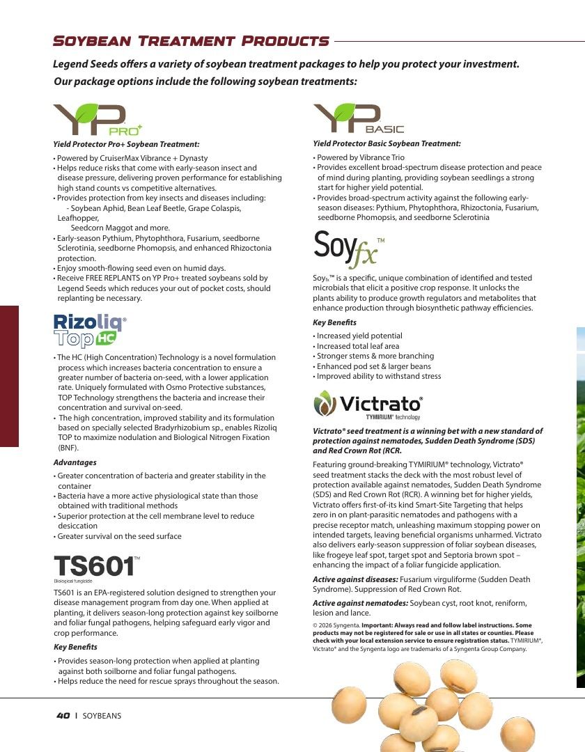 Legend Seeds Seed Product Guide Weekly Ad August 1, 2026 - December 31, 2027