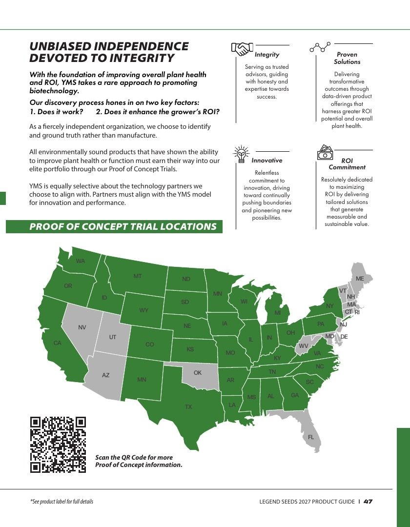 Legend Seeds Seed Product Guide Weekly Ad August 1, 2026 - December 31, 2027