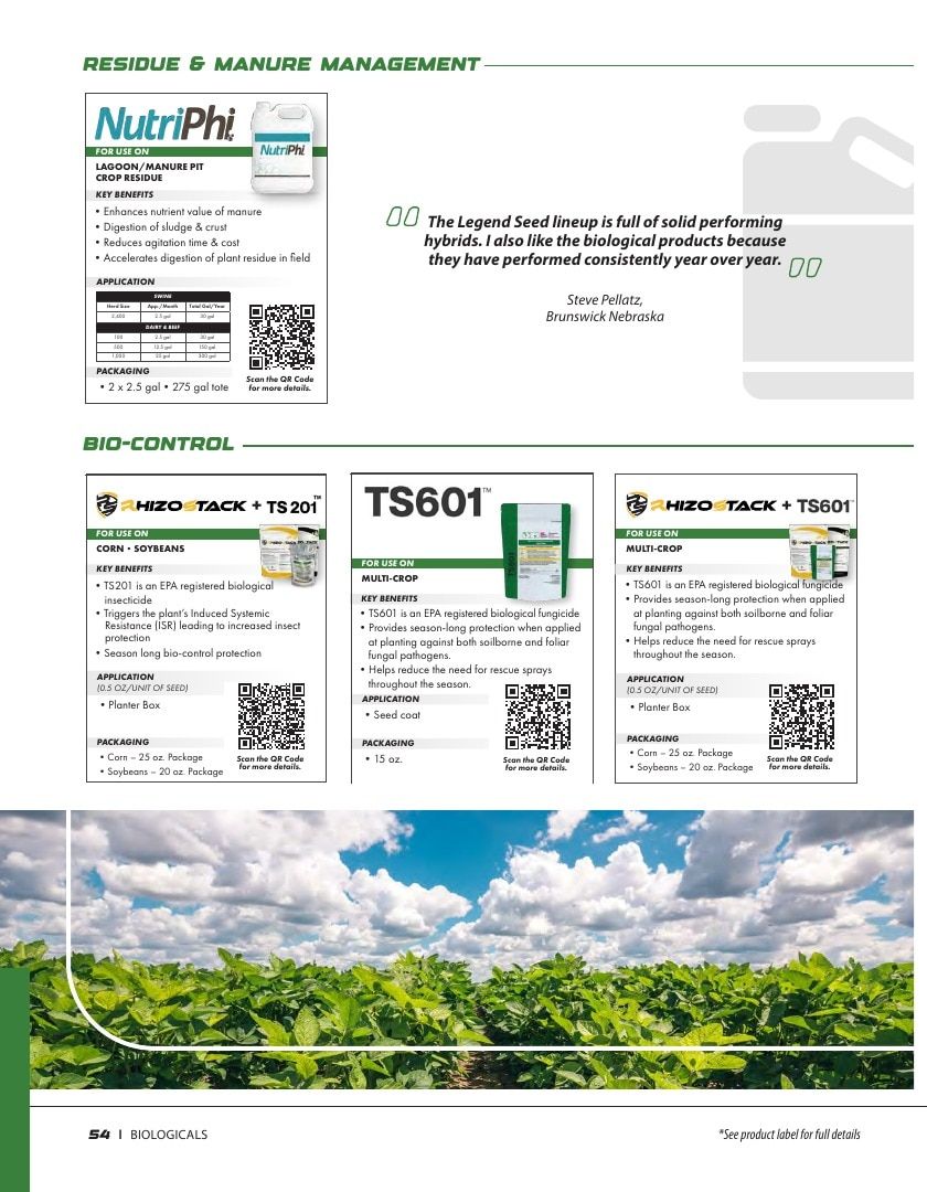 Legend Seeds Seed Product Guide Weekly Ad August 1, 2026 - December 31, 2027