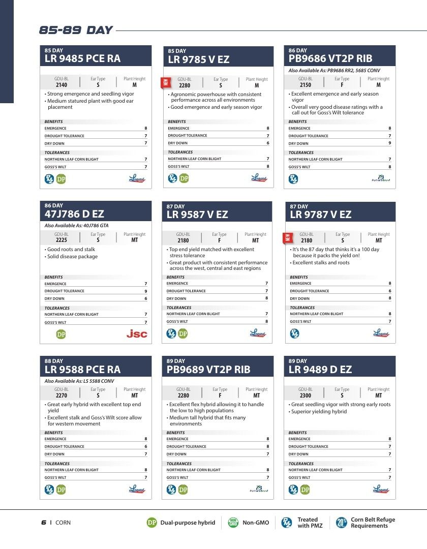 Legend Seeds Seed Product Guide Weekly Ad August 1, 2026 - December 31, 2027