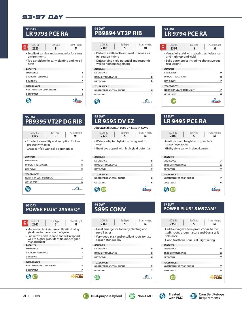 Legend Seeds Seed Product Guide Weekly Ad August 1, 2026 - December 31, 2027