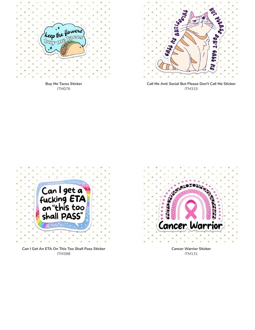 Leoness Creations Stickers and Magnets Catalog Weekly Ad January 1 - December 31, 2026
