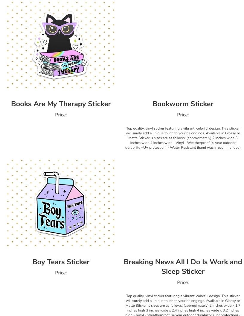 Leoness Creations Stickers and Magnets Catalog Weekly Ad January 1 - December 31, 2026