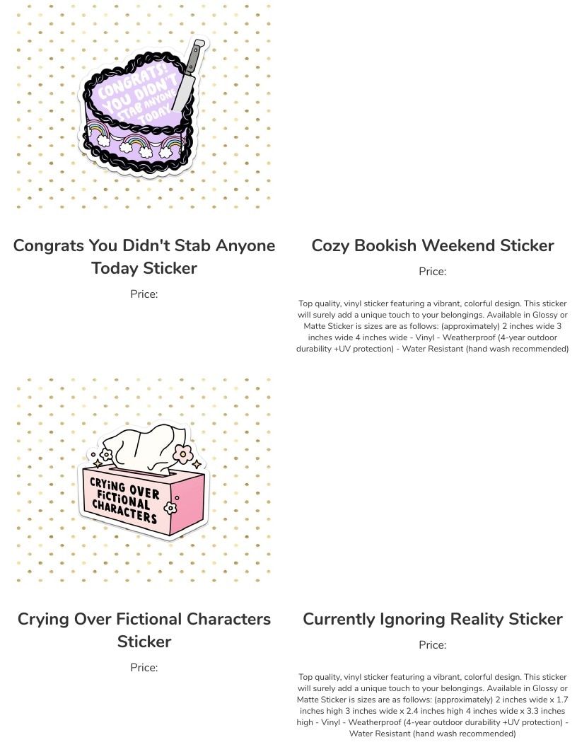 Leoness Creations Stickers and Magnets Catalog Weekly Ad January 1 - December 31, 2026