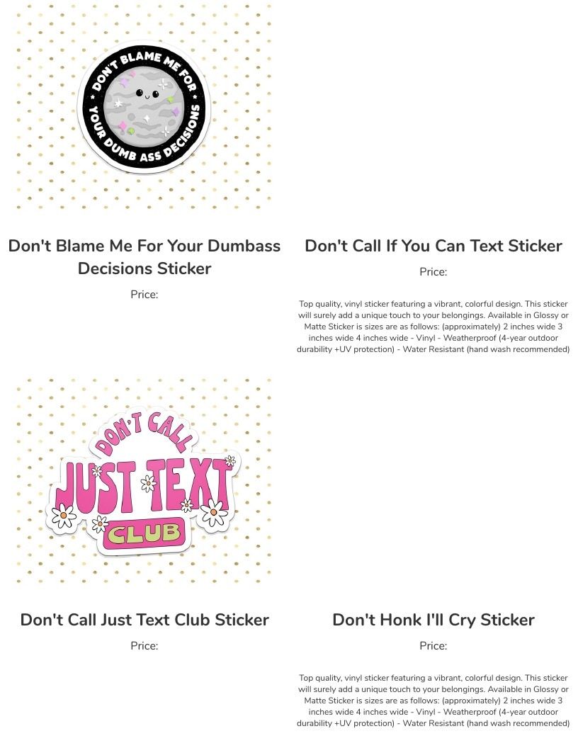 Leoness Creations Stickers and Magnets Catalog Weekly Ad January 1 - December 31, 2026