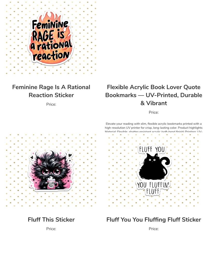 Leoness Creations Stickers and Magnets Catalog Weekly Ad January 1 - December 31, 2026