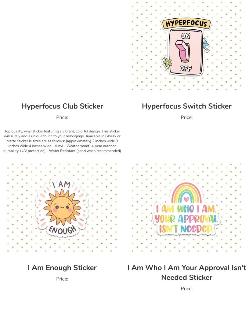 Leoness Creations Stickers and Magnets Catalog Weekly Ad January 1 - December 31, 2026