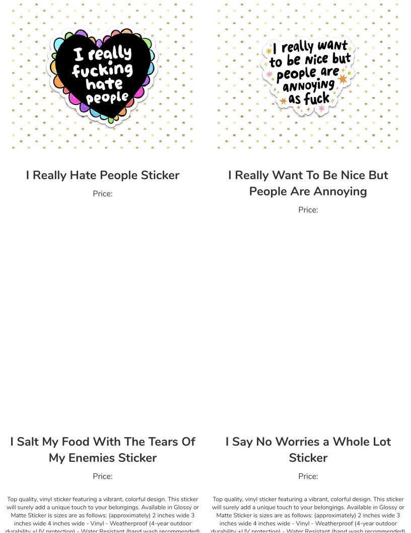 Leoness Creations Stickers and Magnets Catalog Weekly Ad January 1 - December 31, 2026