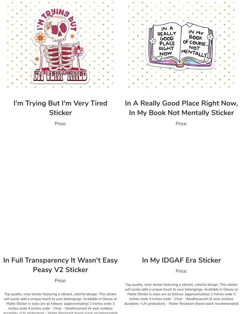 Leoness Creations Stickers and Magnets Catalog Weekly Ad January 1 - December 31, 2026