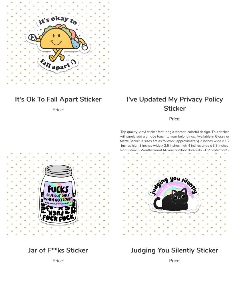 Leoness Creations Stickers and Magnets Catalog Weekly Ad January 1 - December 31, 2026