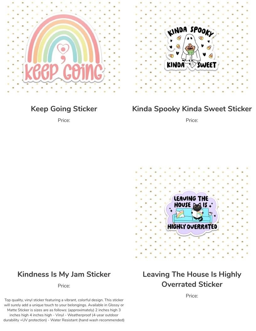 Leoness Creations Stickers and Magnets Catalog Weekly Ad January 1 - December 31, 2026