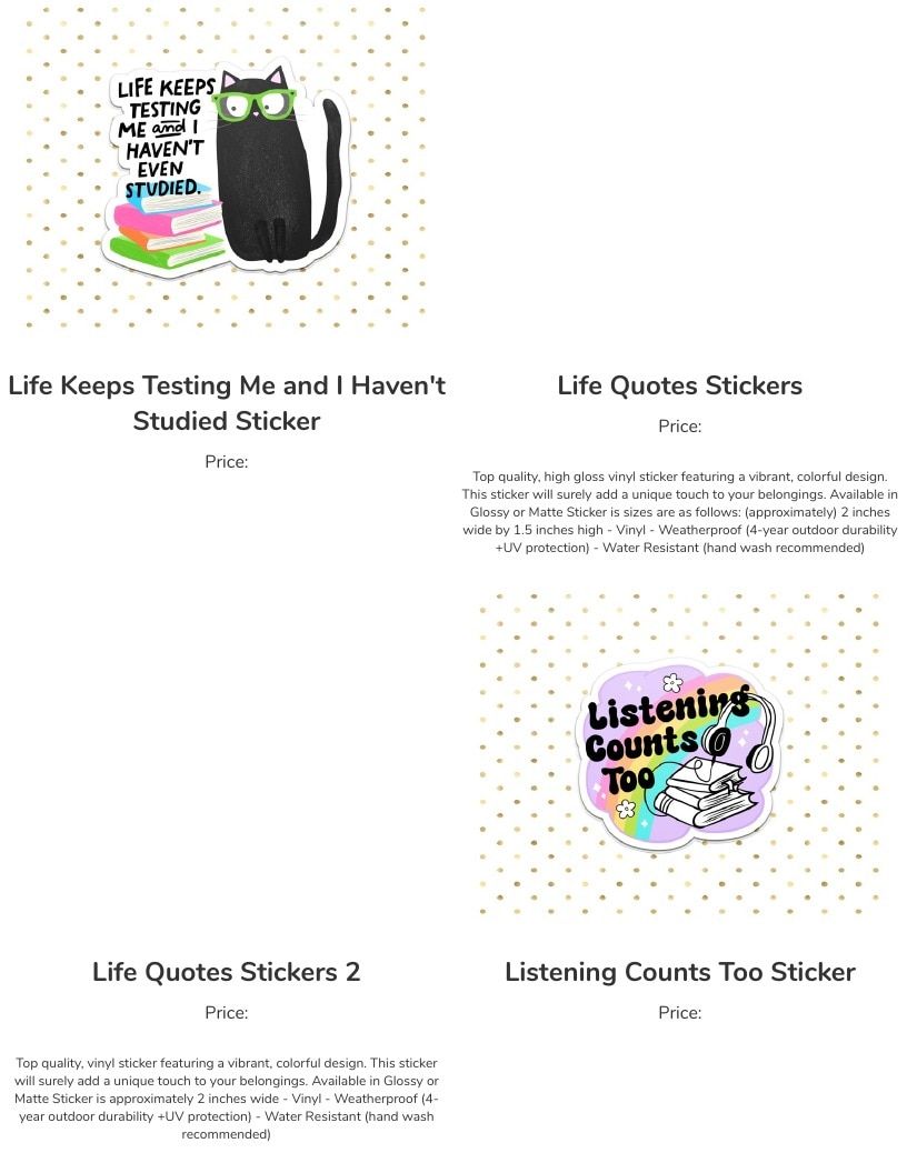 Leoness Creations Stickers and Magnets Catalog Weekly Ad January 1 - December 31, 2026