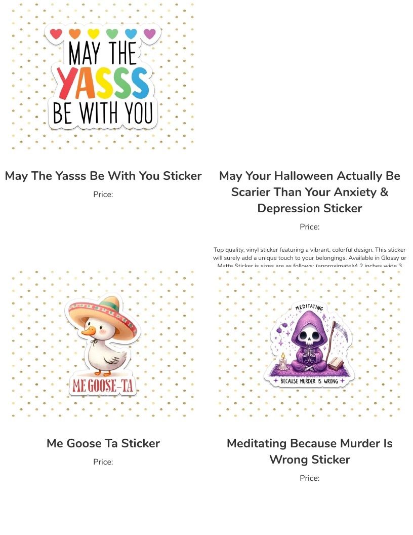 Leoness Creations Stickers and Magnets Catalog Weekly Ad January 1 - December 31, 2026