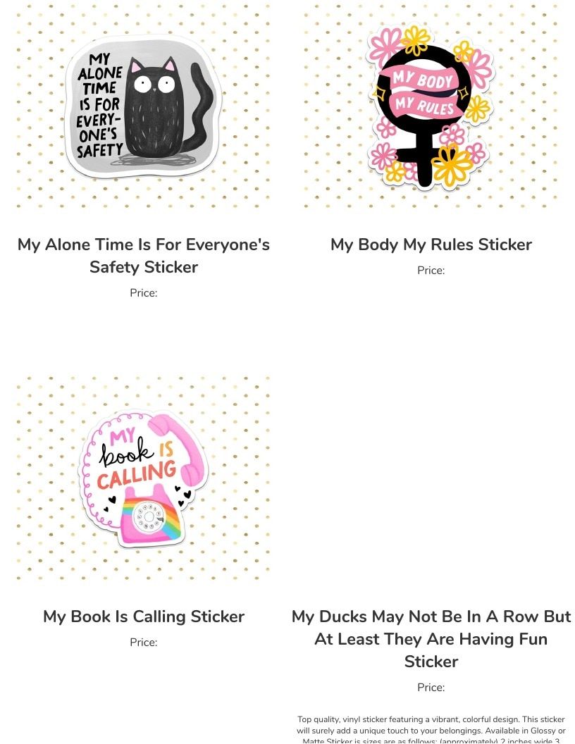 Leoness Creations Stickers and Magnets Catalog Weekly Ad January 1 - December 31, 2026