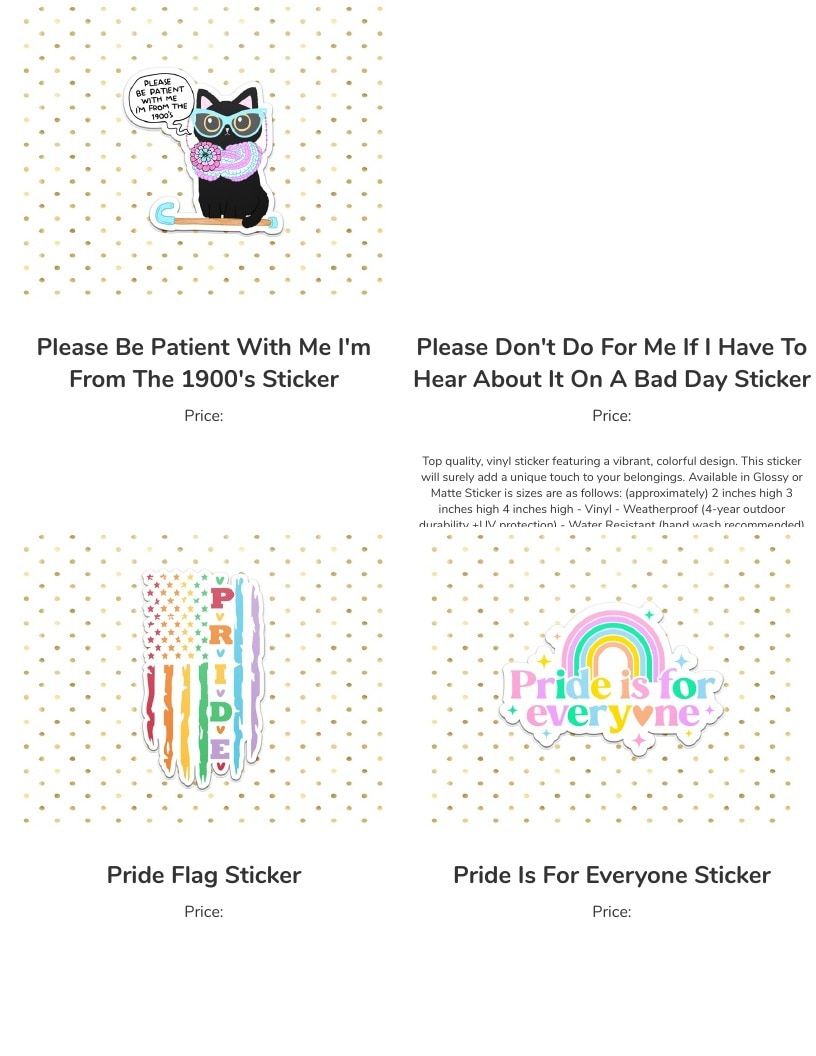 Leoness Creations Stickers and Magnets Catalog Weekly Ad January 1 - December 31, 2026