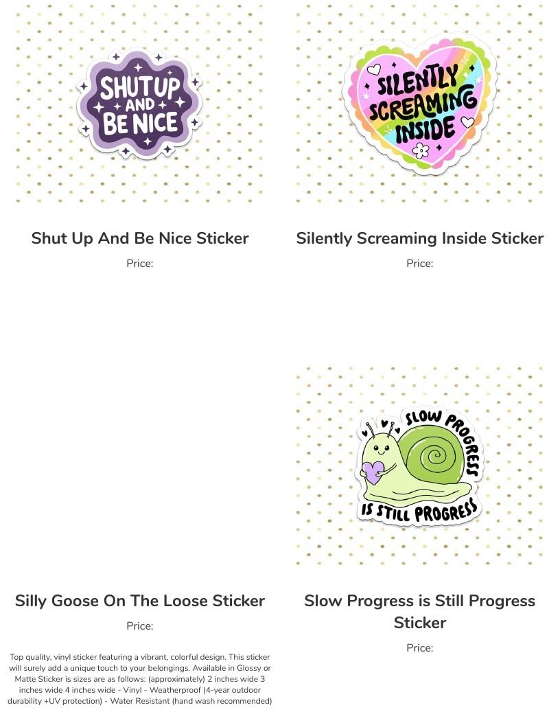 Leoness Creations Stickers and Magnets Catalog Weekly Ad January 1 - December 31, 2026