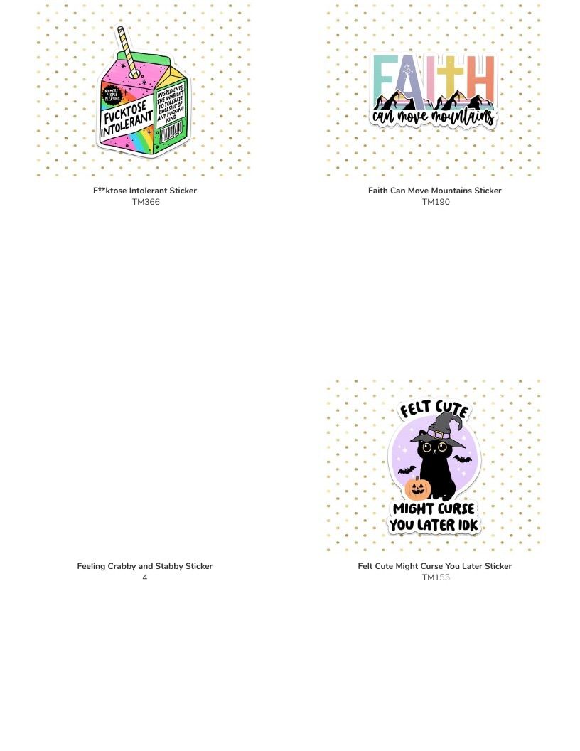 Leoness Creations Stickers and Magnets Catalog Weekly Ad January 1 - December 31, 2026