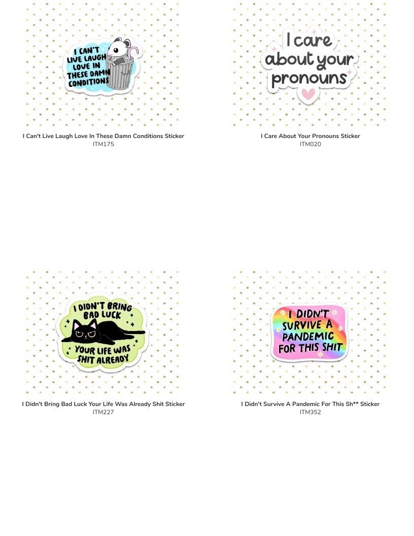 Leoness Creations Stickers and Magnets Catalog Weekly Ad January 1 - December 31, 2026