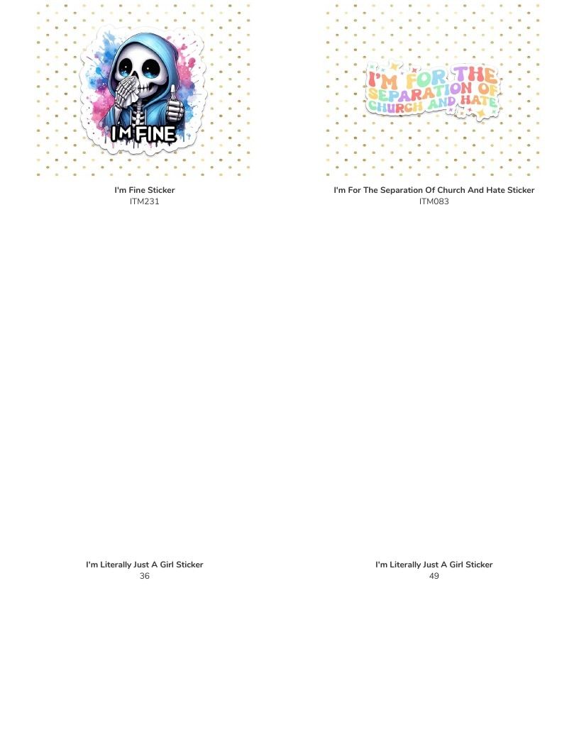 Leoness Creations Stickers and Magnets Catalog Weekly Ad January 1 - December 31, 2026