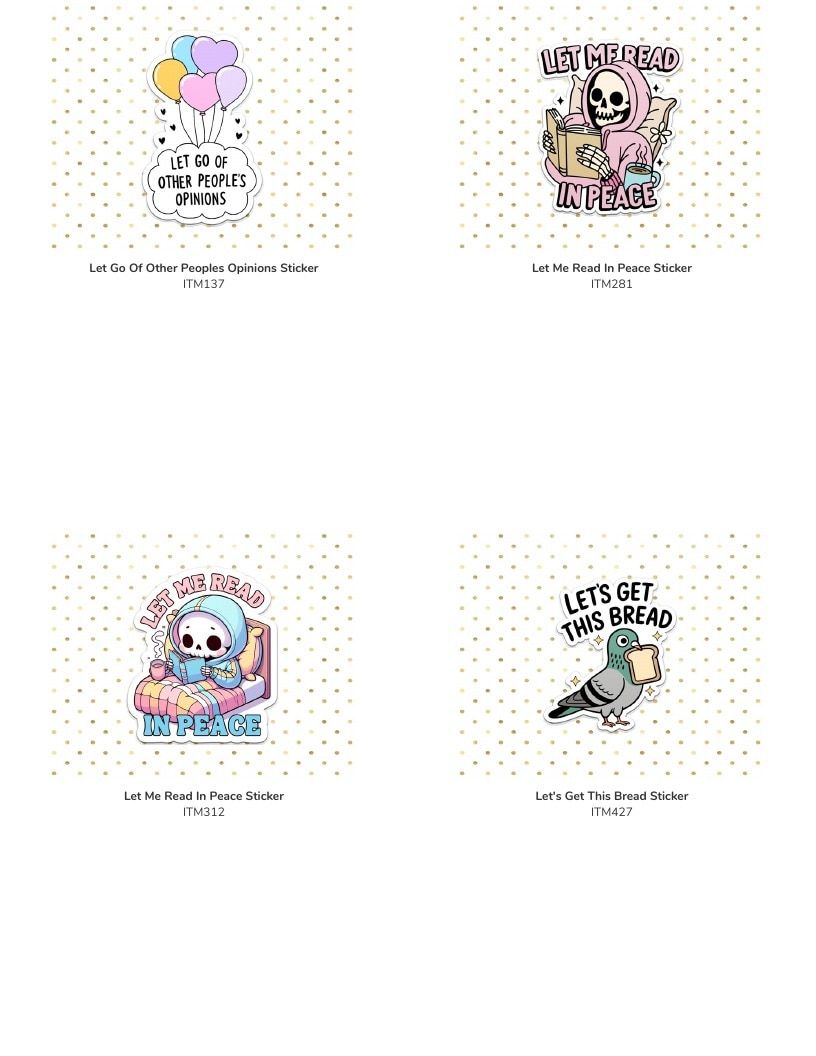 Leoness Creations Stickers and Magnets Catalog Weekly Ad January 1 - December 31, 2026