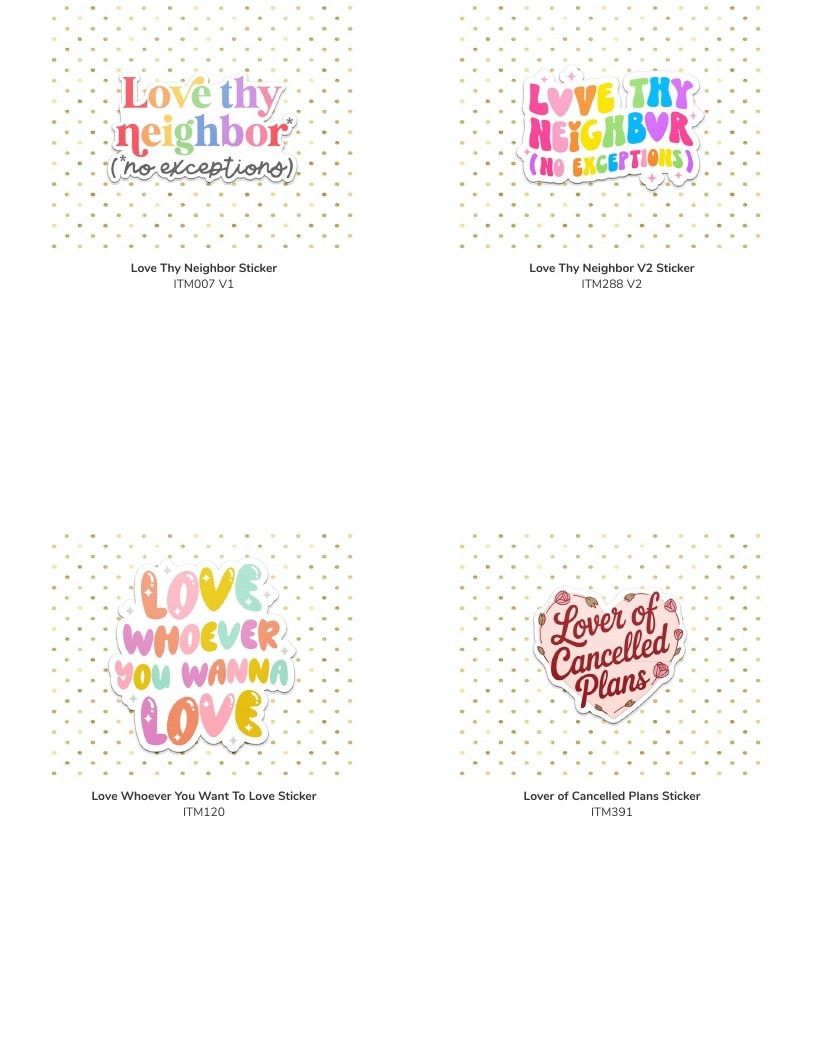 Leoness Creations Stickers and Magnets Catalog Weekly Ad January 1 - December 31, 2026