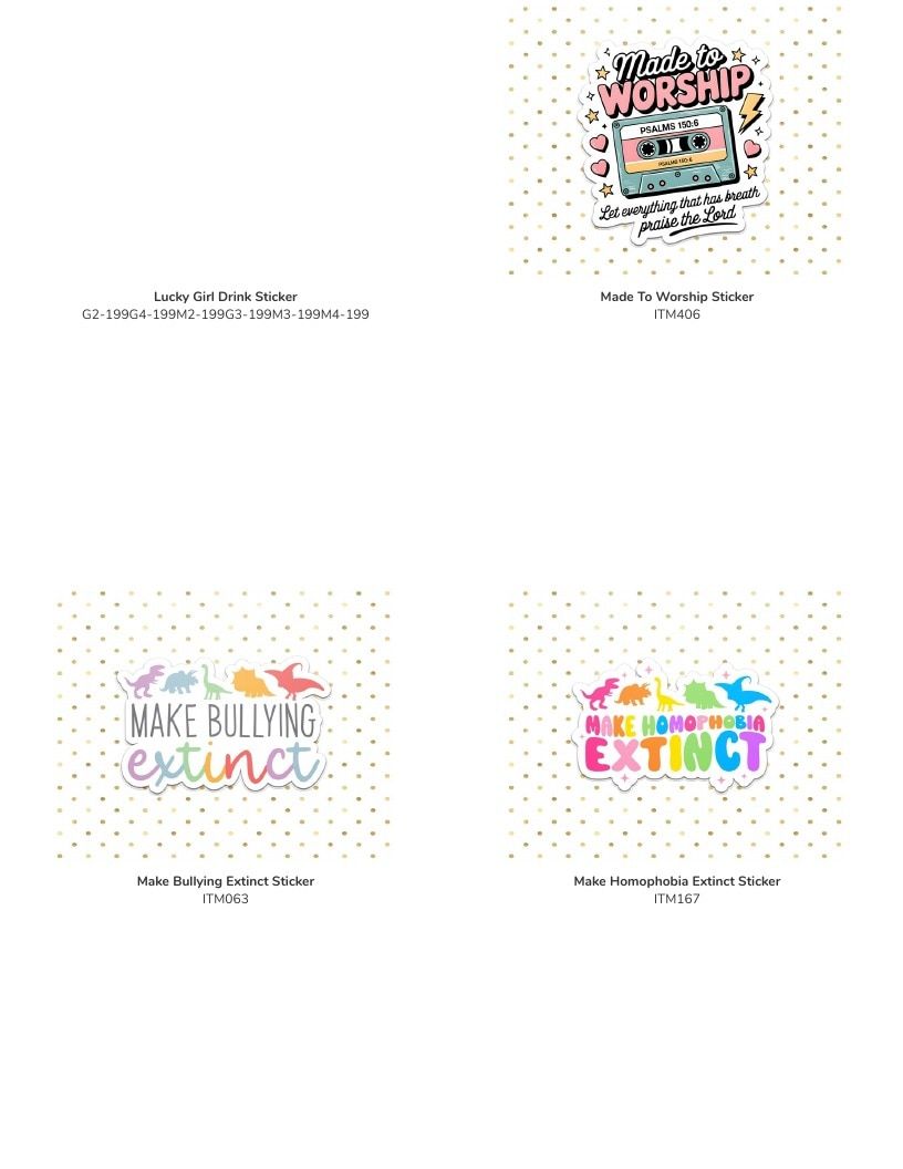 Leoness Creations Stickers and Magnets Catalog Weekly Ad January 1 - December 31, 2026